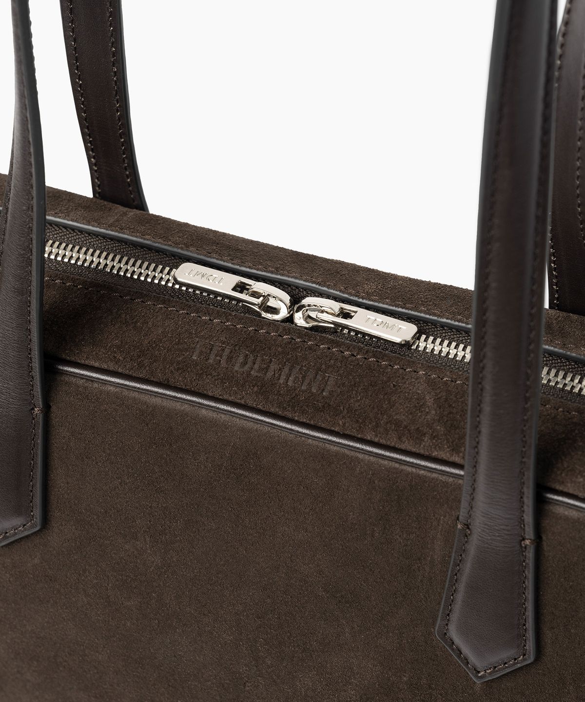 튜드먼트(TTUDEMENT) SUEDE BOWLING SHOULDER BAG BROWN