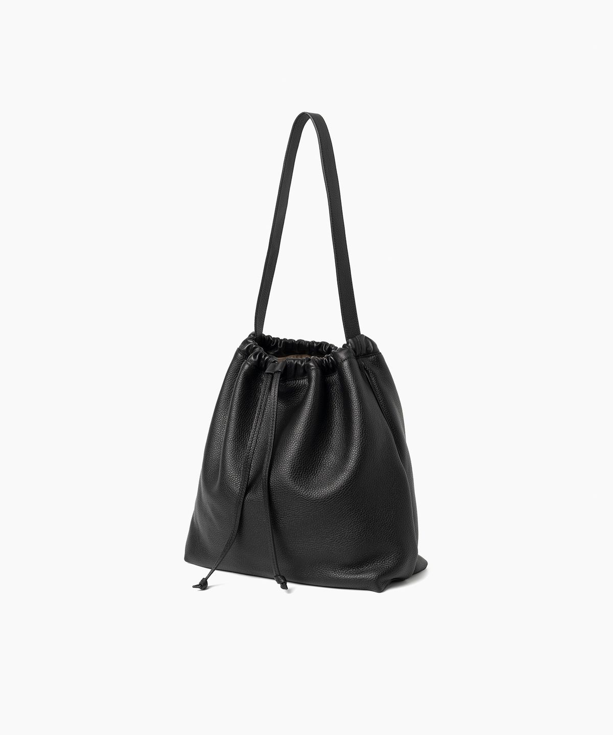 튜드먼트(TTUDEMENT) SOFT HOBO REAL LEATHER BAG BLACK