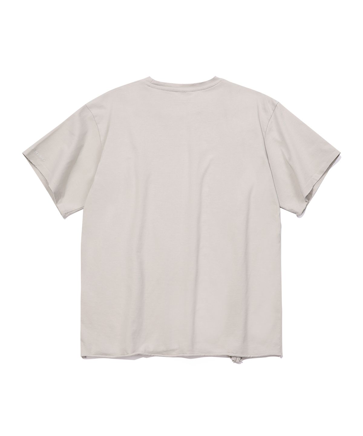에피소드 언타이틀(EPISODE UNTITLED) ZIPPER POINT CUT-OFF T-SHIRT_BEIGE