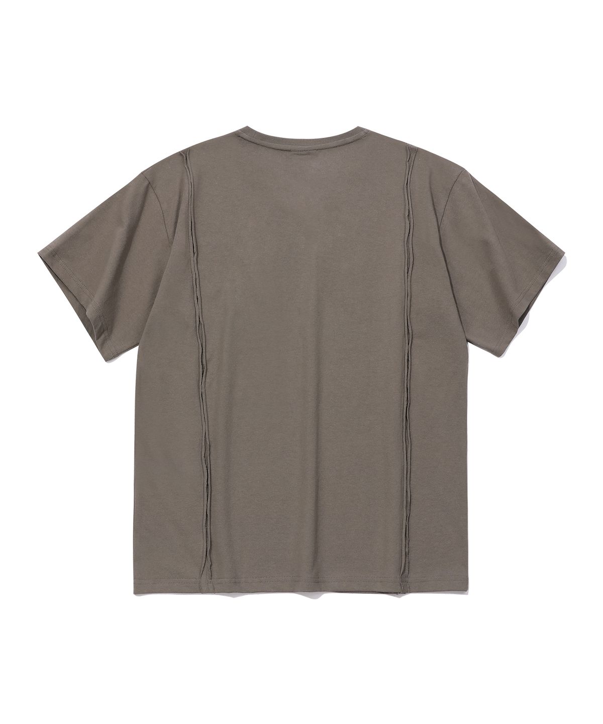 에피소드 언타이틀(EPISODE UNTITLED) CUT-OFF LOGO RING POINT T-SHIRT_KHAKI