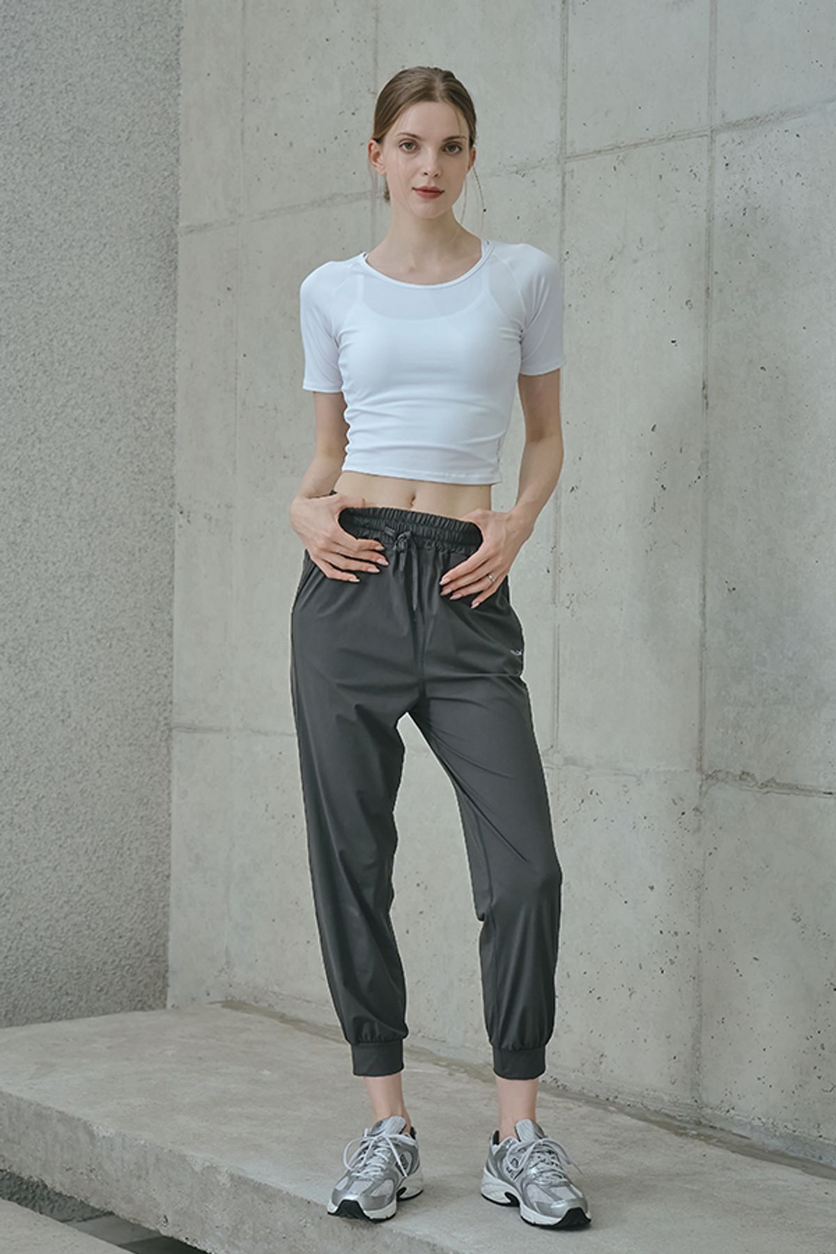 녹족(NOKJOK) 테리 조거 팬츠 러닝 요가복 필라테스복
