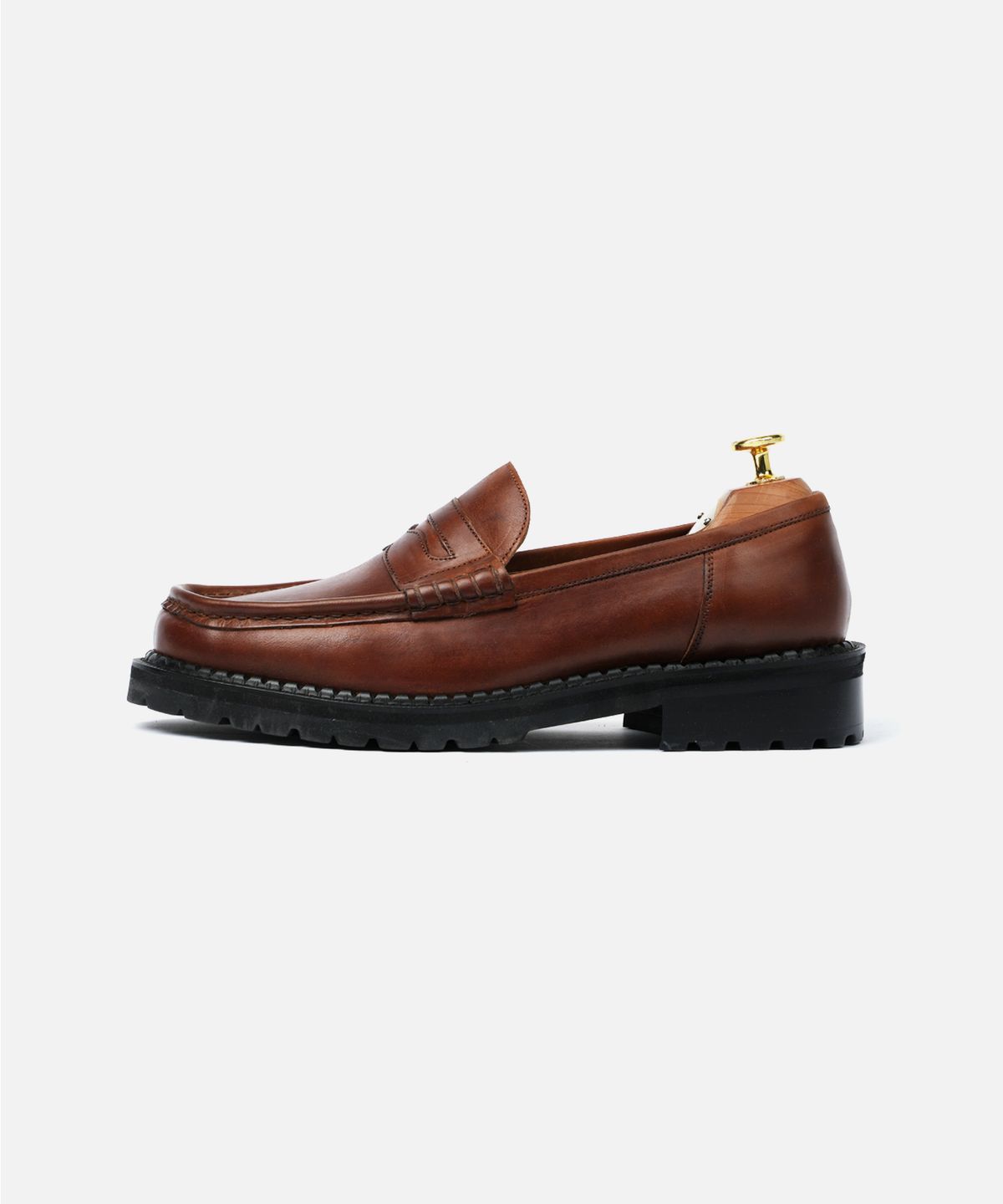 커스텀무드(CUSTOMMOOD) 리차드 소가죽 페니로퍼(Italy oil brown)