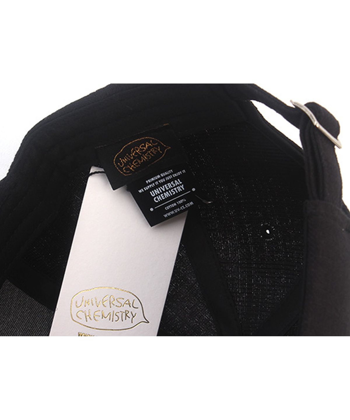유니버셜 케미스트리(UNIVERSAL CHEMISTRY) Linen Muji Black Ballcap 린넨모자