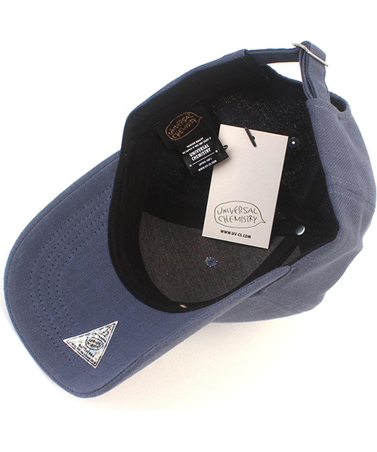 유니버셜 케미스트리(UNIVERSAL CHEMISTRY) Linen Muji Blue Ballcap 린넨모자
