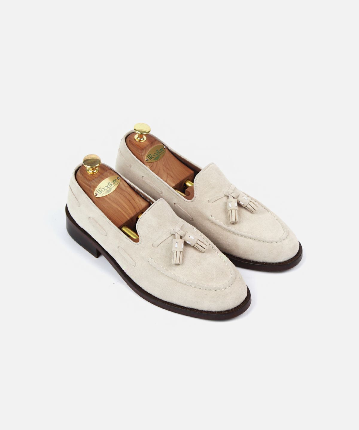 커스텀무드(CUSTOMMOOD) 크림슨 스웨이드 테슬로퍼(cream)