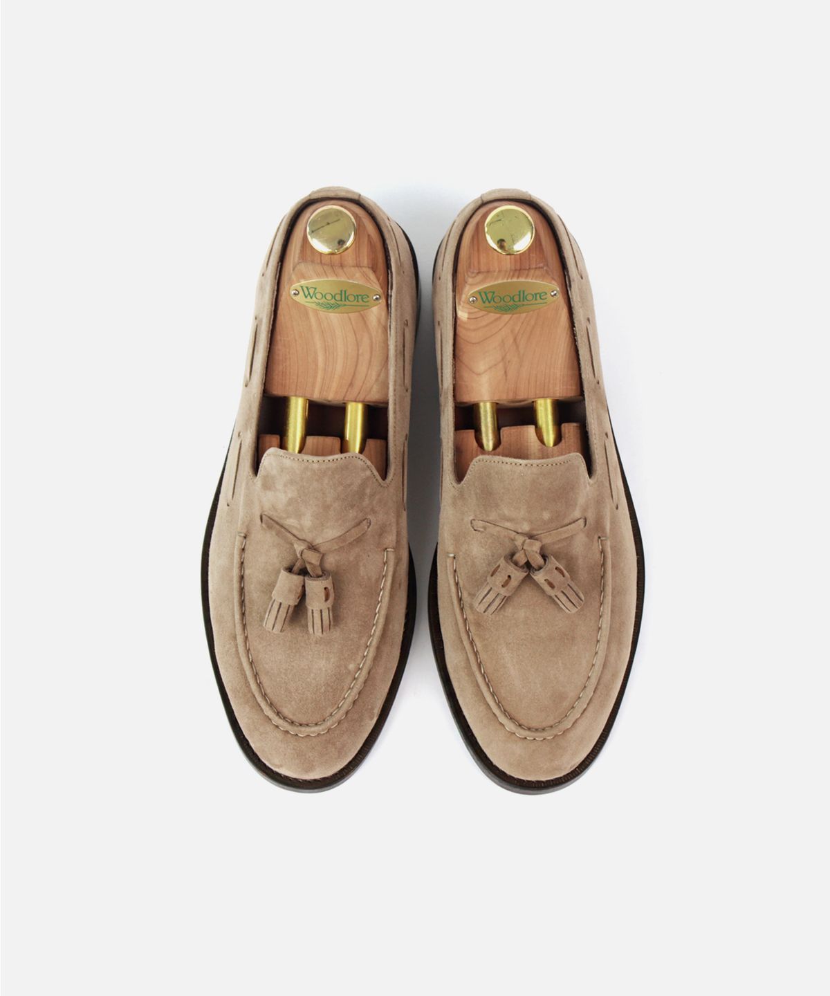 커스텀무드(CUSTOMMOOD) 크림슨 스웨이드 테슬로퍼(olive khaki)