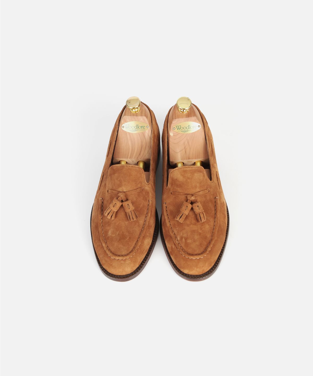 커스텀무드(CUSTOMMOOD) 크림슨 스웨이드 테슬로퍼(gold brown)