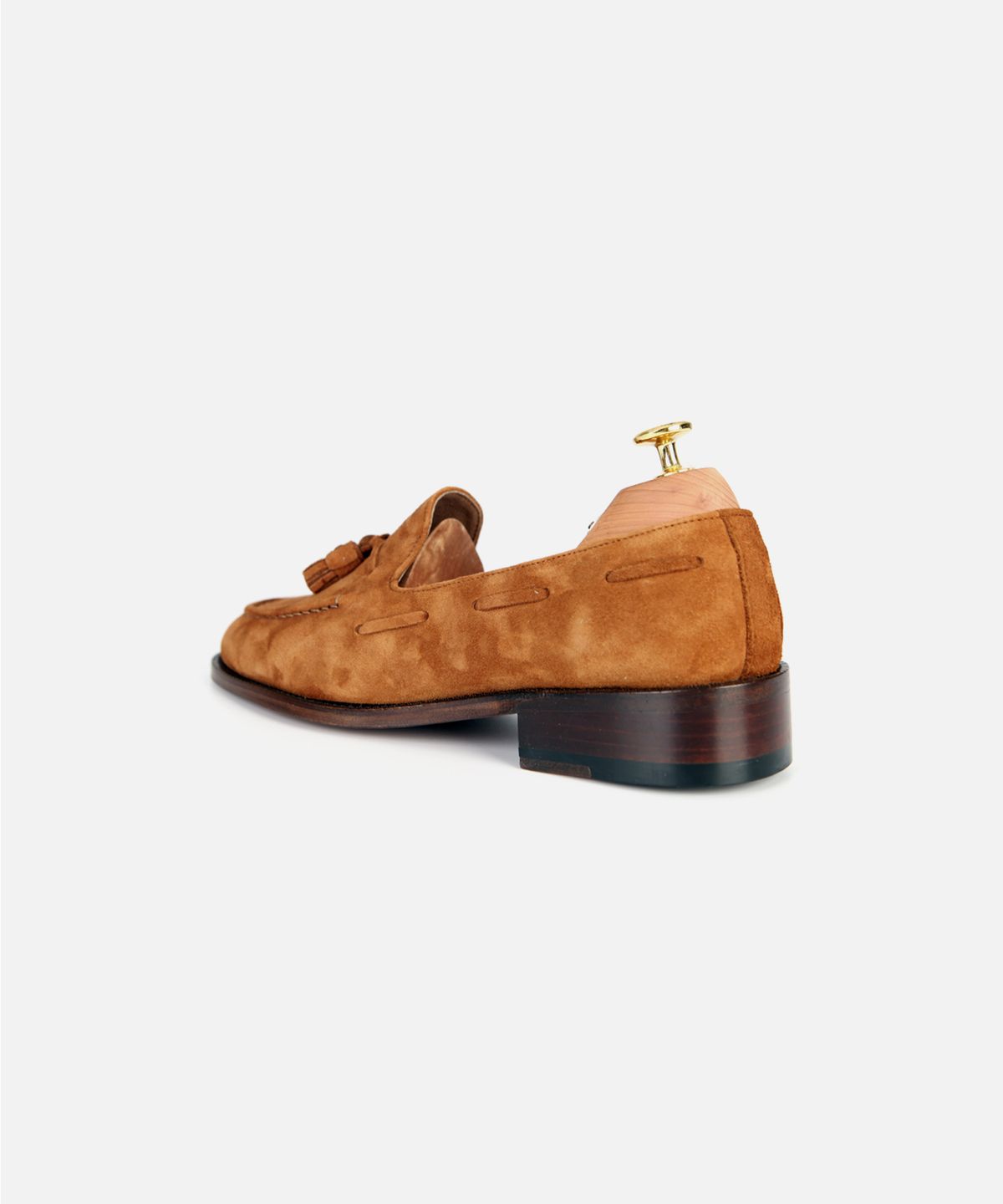커스텀무드(CUSTOMMOOD) 크림슨 스웨이드 테슬로퍼(gold brown)