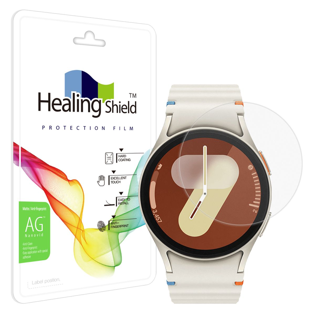 힐링쉴드(HEALINGSHIELD) 갤럭시워치7/6/5/4 40mm 저반사 지문방지 액정보호필름 2매