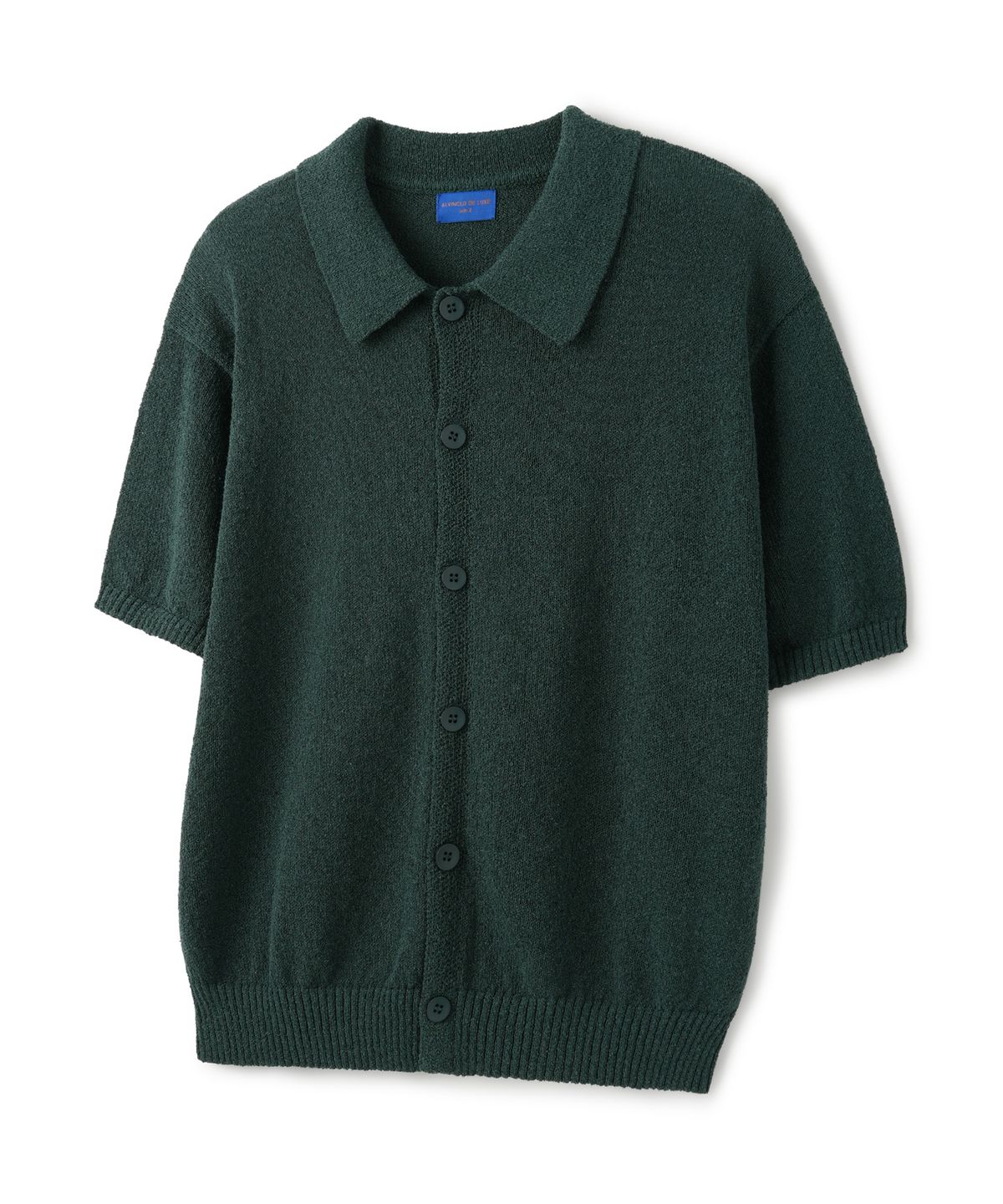 앨빈클로(ALVINCLO) [DE LUXE] 워셔블 카라 반팔 버튼 니트 DLX1223 (5 COLOR)