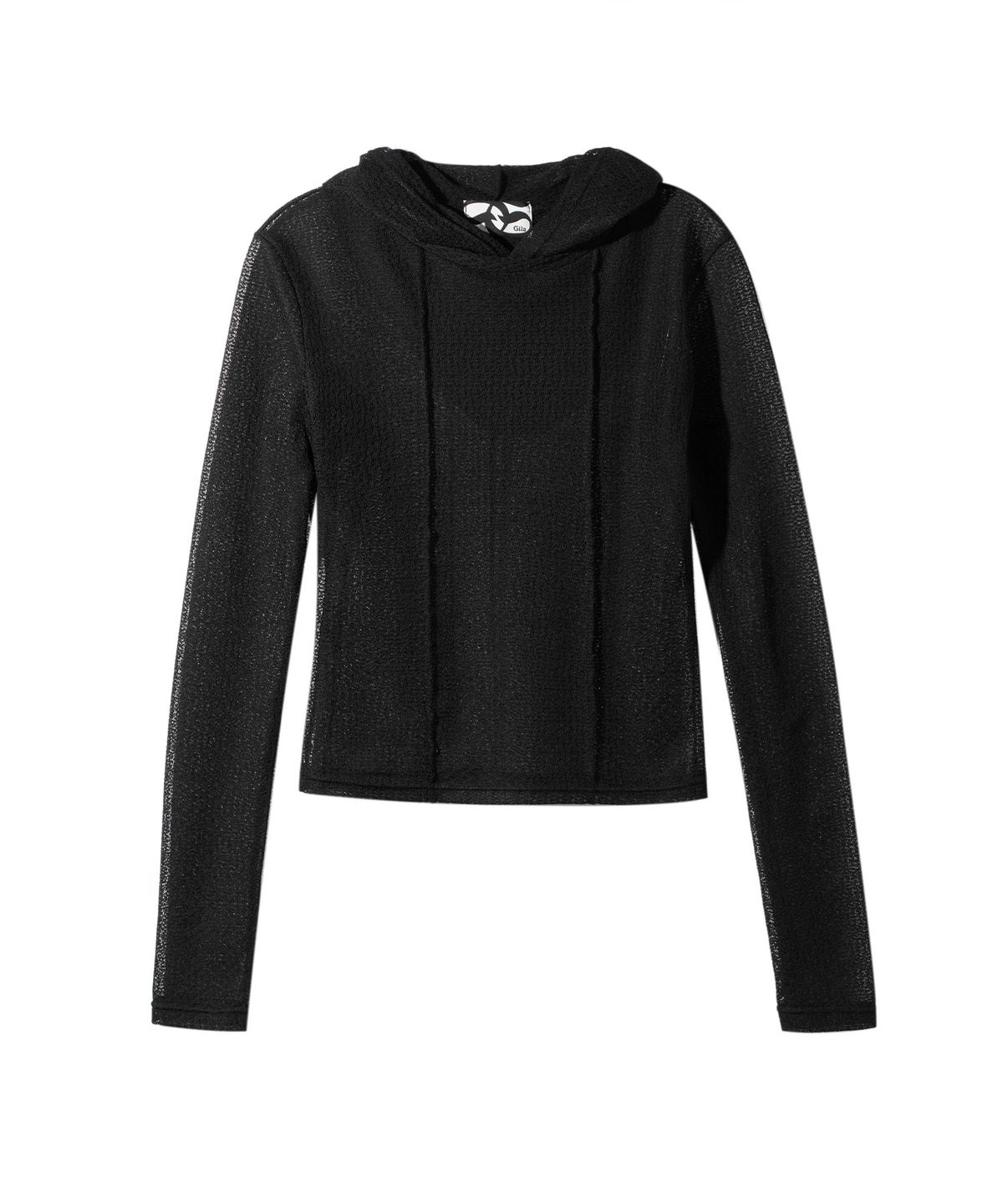 길라아카이브(GILAARCHIVE) SHEER THIN HOODED_BK