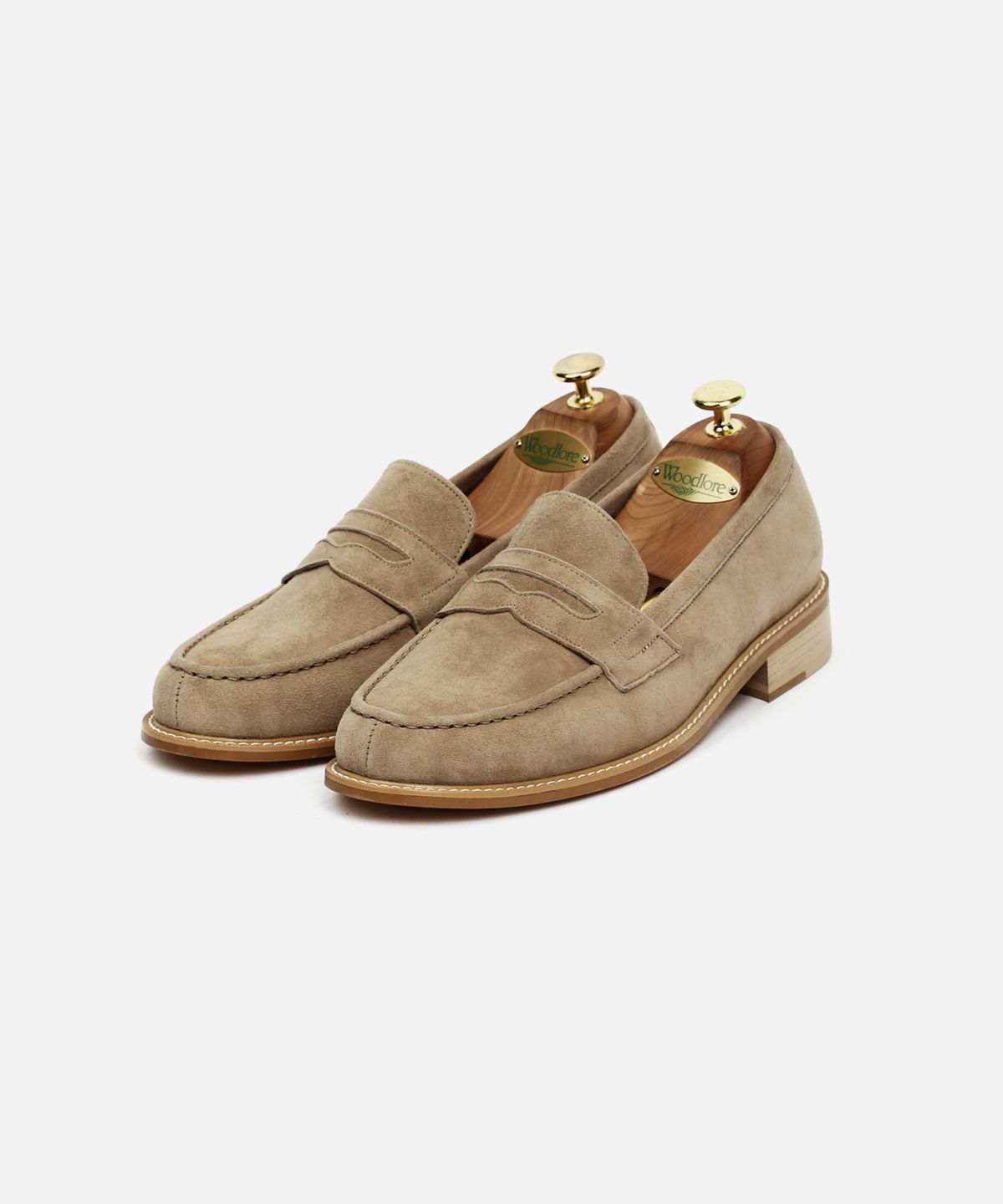 커스텀무드(CUSTOMMOOD) 웨스턴 스웨이드 페니로퍼(olive khaki)