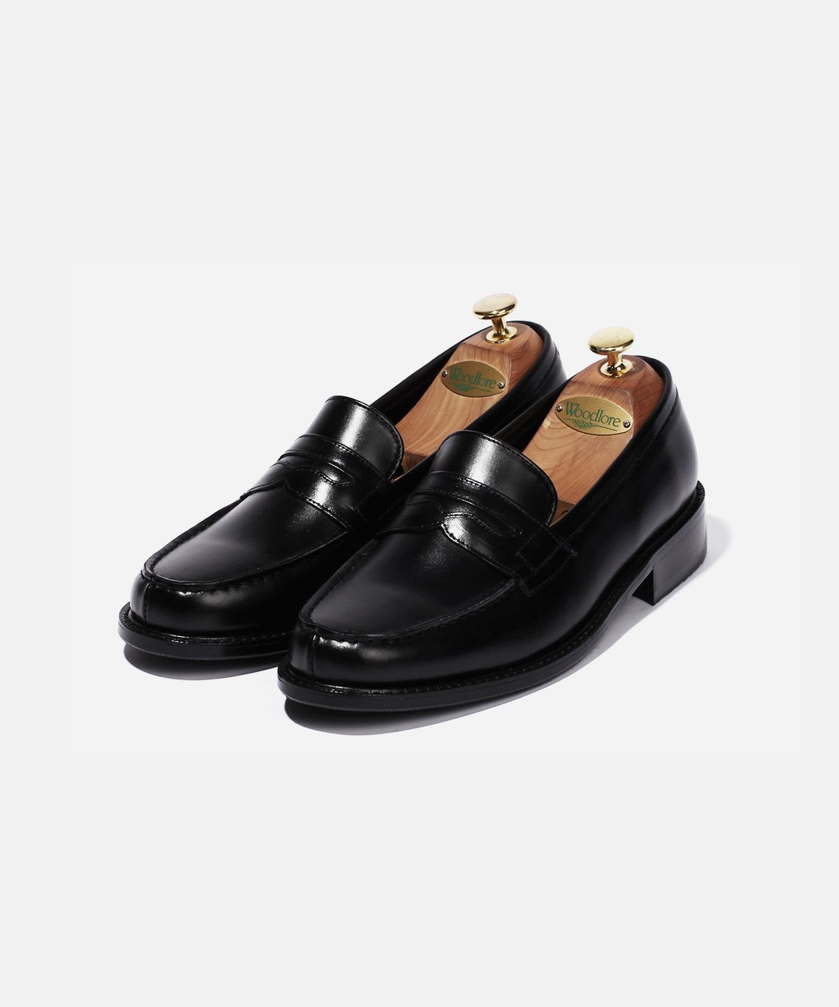 커스텀무드(CUSTOMMOOD) 웨스턴 소가죽 페니로퍼(black fg)