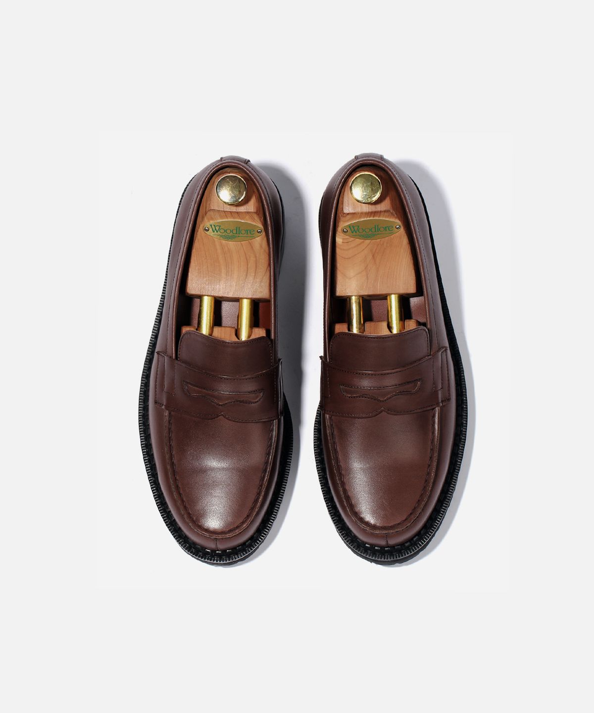 커스텀무드(CUSTOMMOOD) 웨스턴 소가죽 페니로퍼(vintage oil brown)