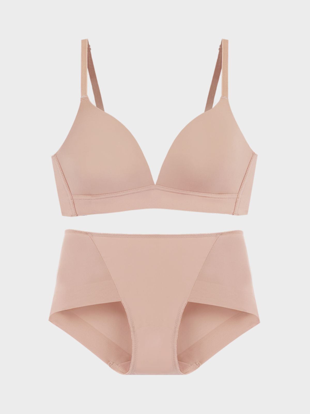 리얼컴피(REALCOMFY) 컴피 프리컷 슬림 브라 & 팬티 SET - 3 Colors