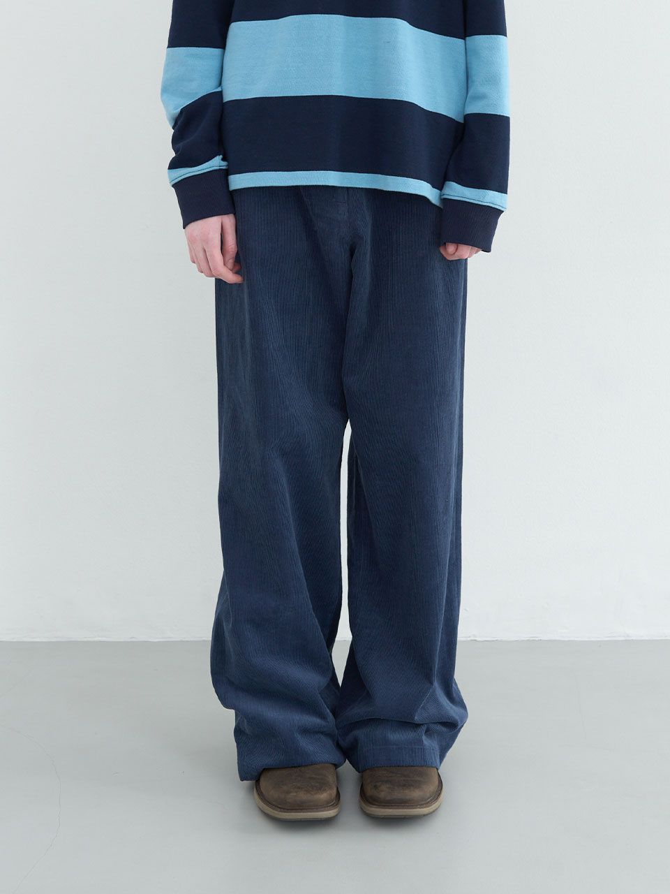 ◇ENZO BLUES◇ Corduroy Wide Pants Deep Blue MUSINSA | ENZO BLUES Corduroy Wide Pants (Deep Blue)