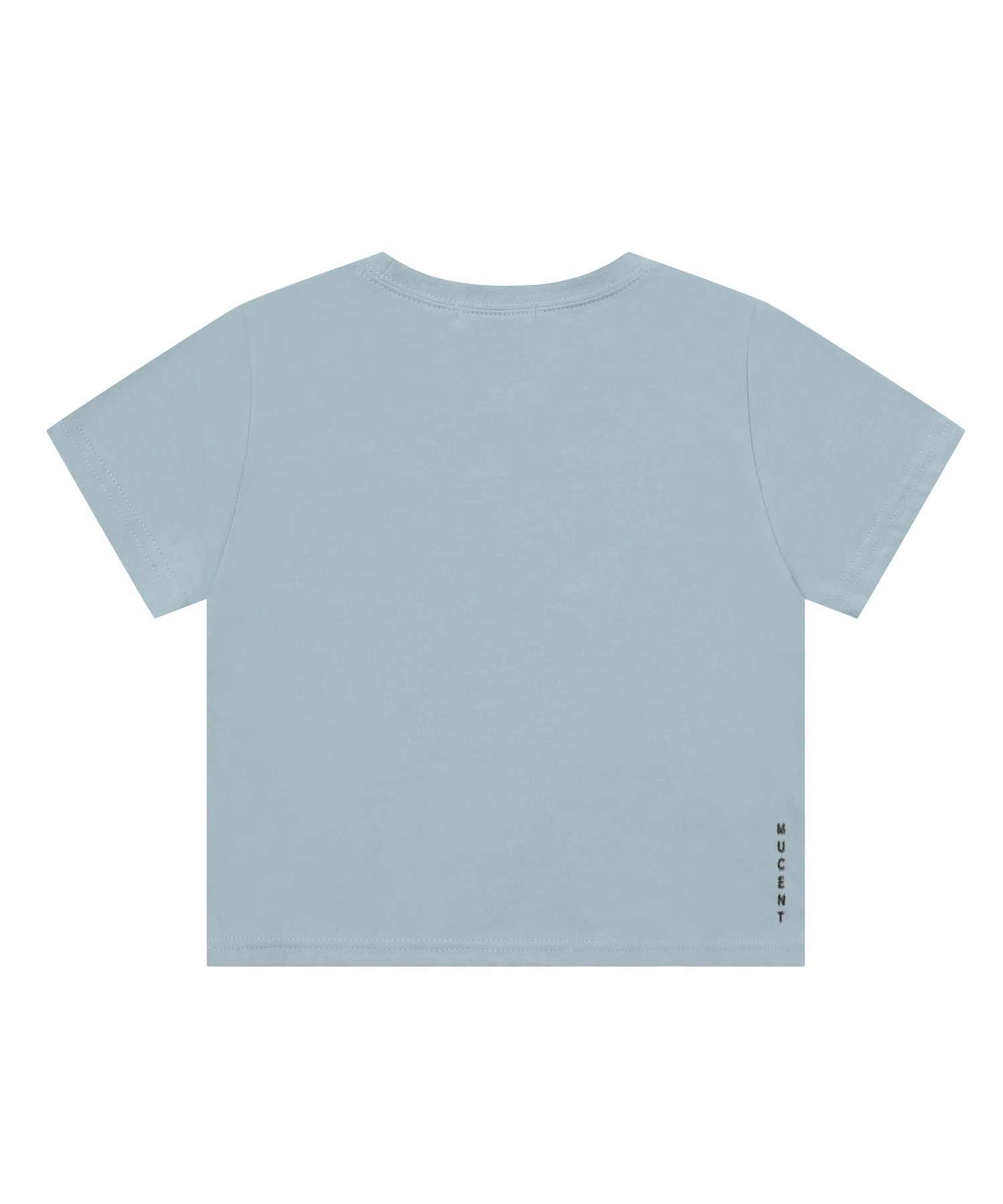 MUSINSA公式 | MUCENT Spray logo short sleeve tee (2 colors)