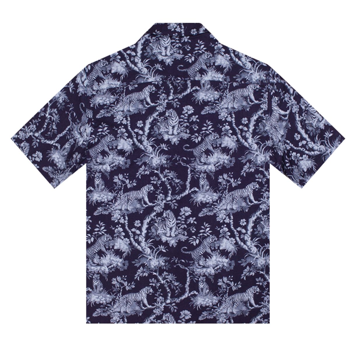 더셔츠하우스(THESHIRTHOUSE) 하와이안 셔츠 잉크타이거 네이비