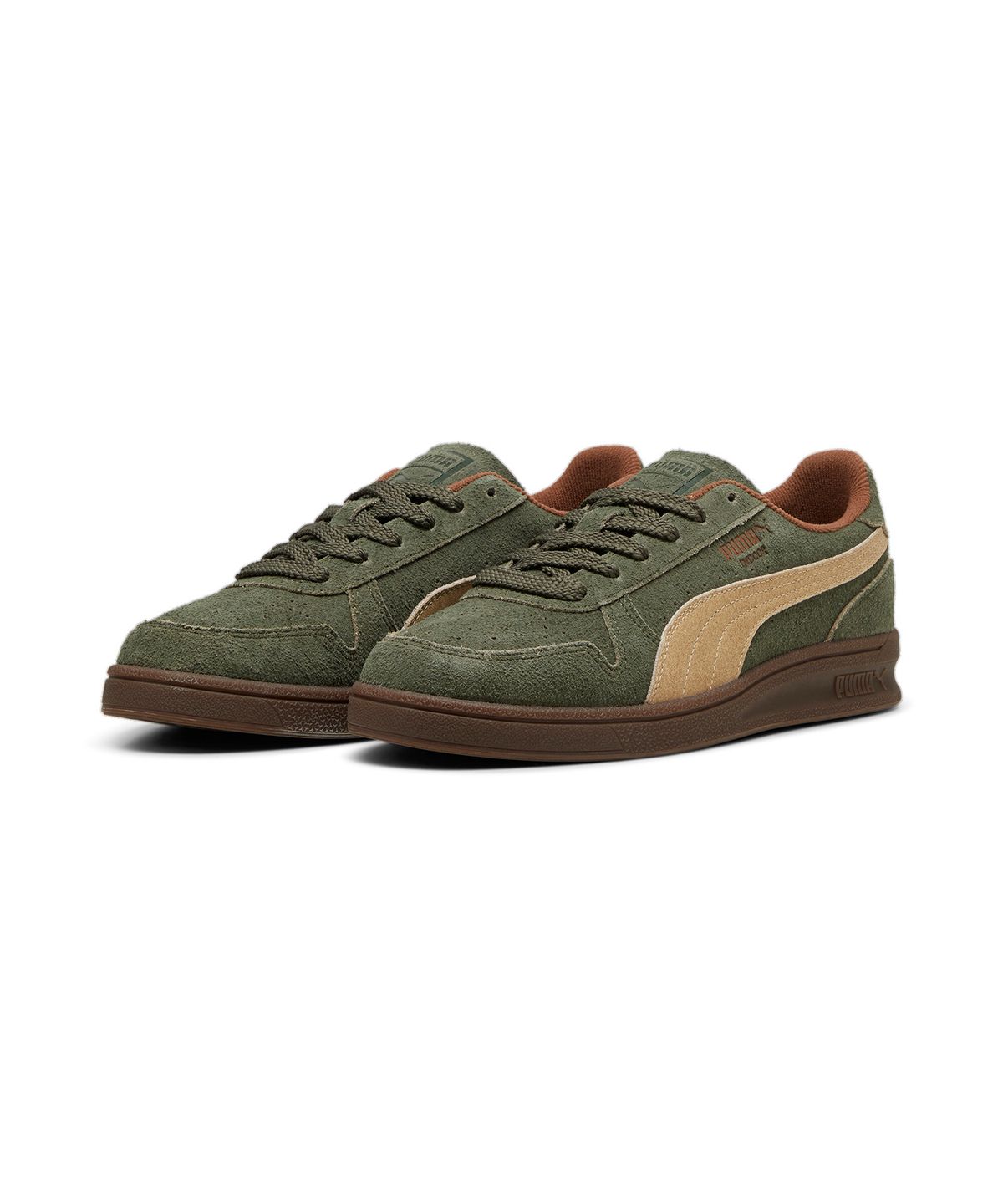 푸마(PUMA) 인도어 R 스웨이드 - 다크 올리브:하우트 커피 / 398531-01