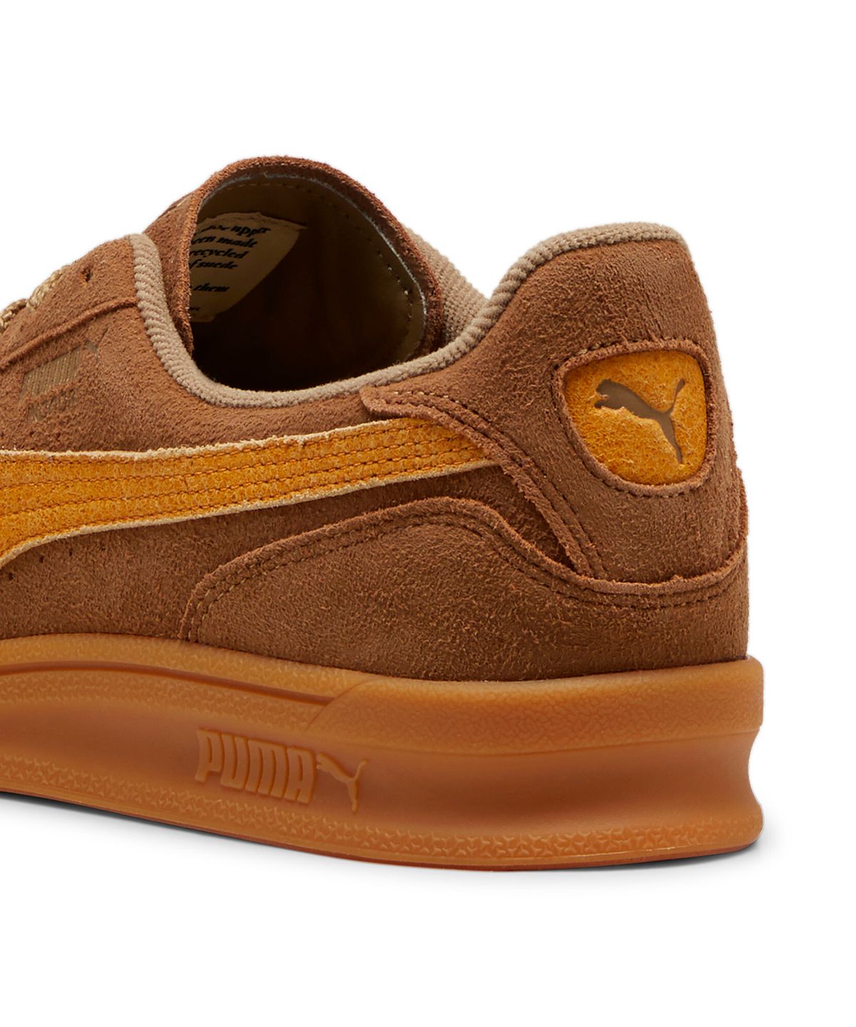 푸마(PUMA) 인도어 R 스웨이드  - 초콜렛 칩:스포츠 옐로우 / 398531-02