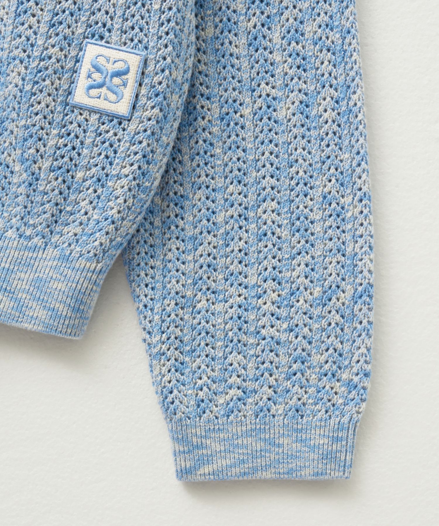 ニット・セーター SATUR Ibiza Ocean Graphic Meshed Knit 4FK1253 MUSINSA | SATUR Ibiza Ocean Graphic Mesh Knit Sea Blue