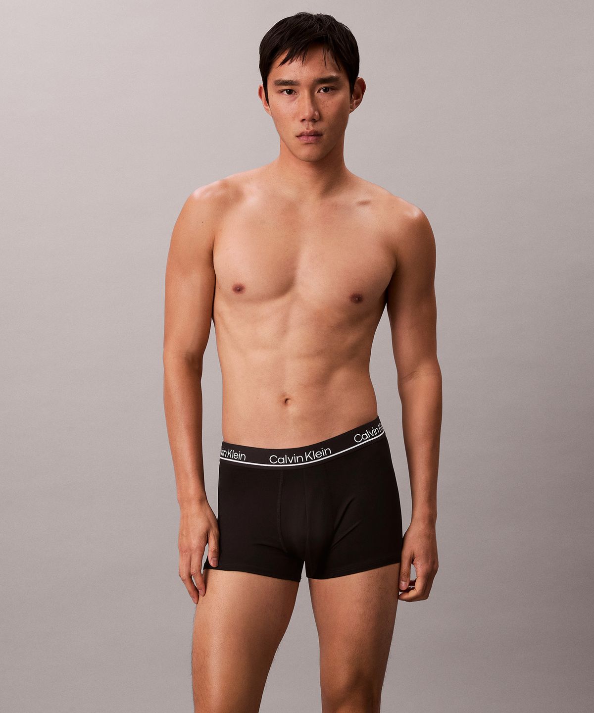 캘빈클라인 언더웨어(CALVIN KLEIN UNDERWEAR) 남성 CK 마이크로 플러스 로우 라이즈 트렁크 3PK_NP2752O001