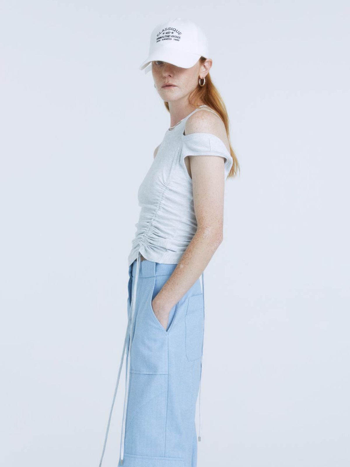 뮤제(MUSEE) DIETER Classique Logo Ball Cap_White