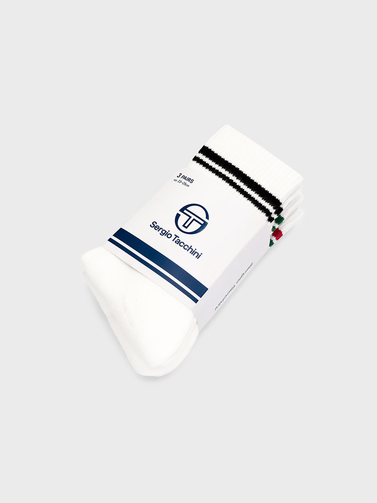 세르지오 타키니(SERGIO TACCHINI) U 크루 삭스 3-PACK (White)