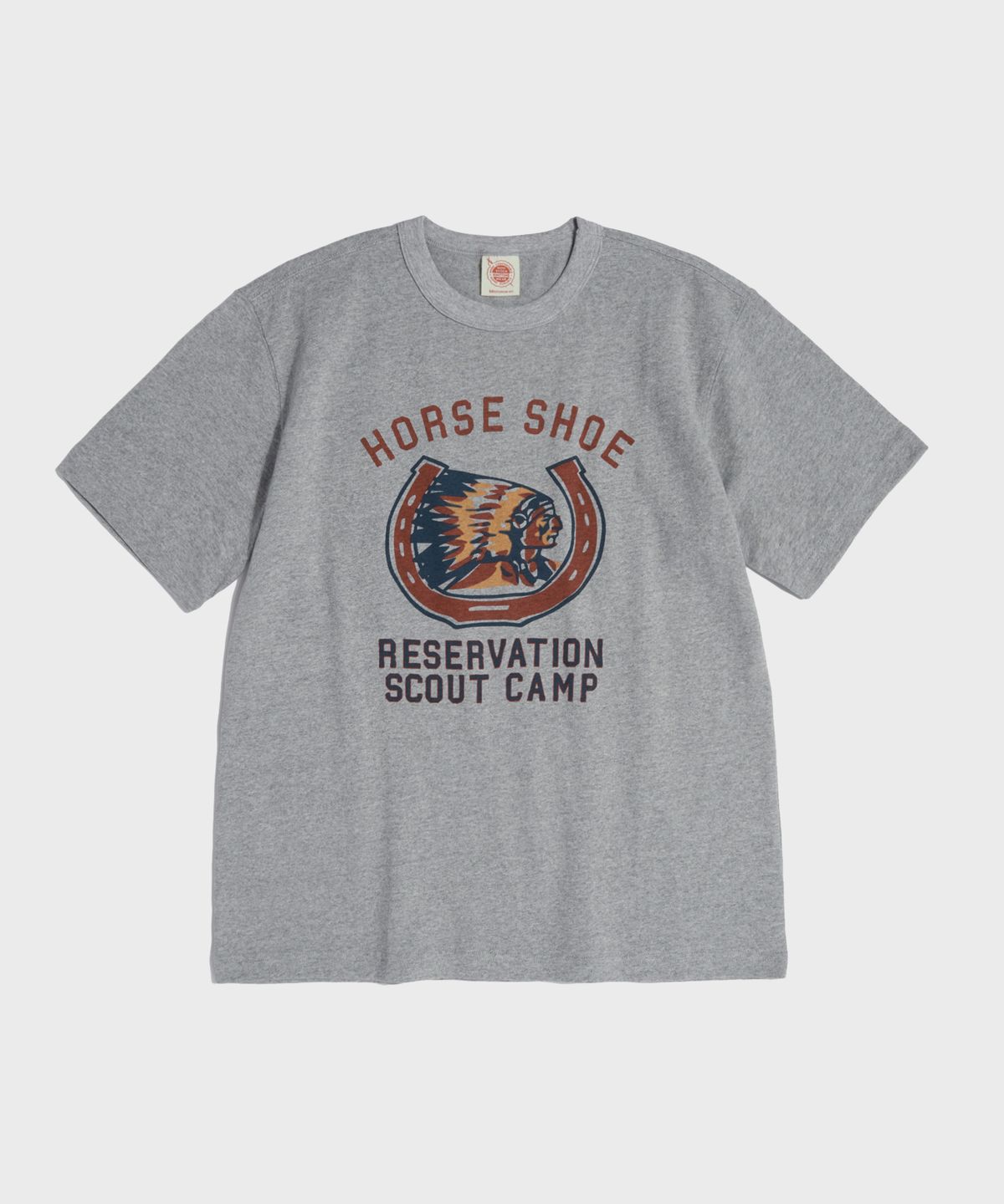브론슨(BRONSON) Retro Horseshoe Graphic Tee Grey