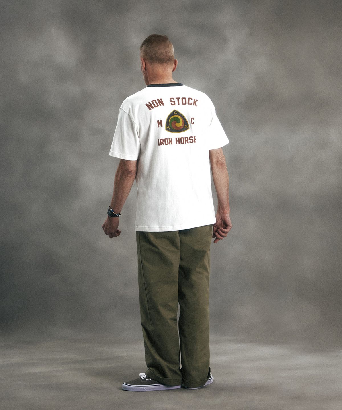 브론슨(BRONSON) Retro Motorcycle Graphic Tee White