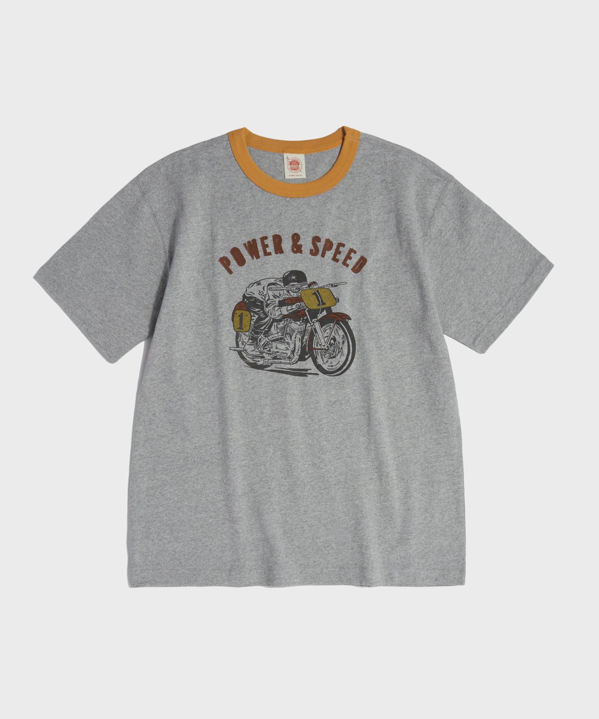 브론슨(BRONSON) Retro Motorcycle Graphic Tee Grey