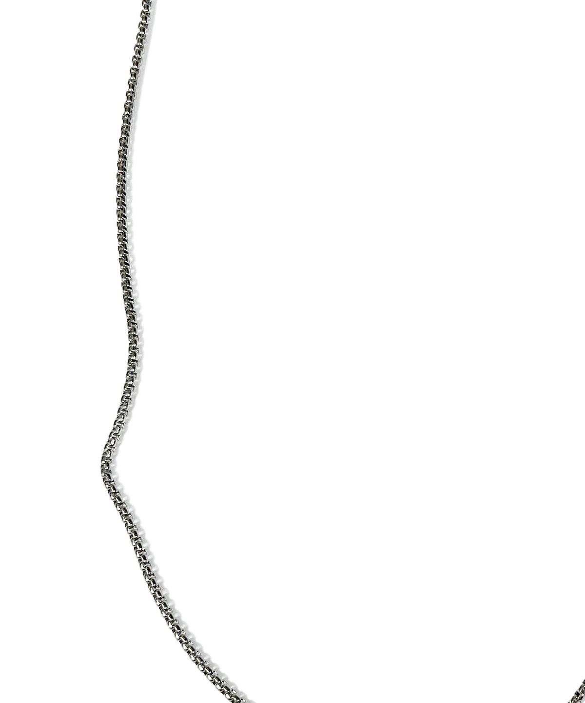 스케이터락(SK8ER ROCK) Three Pendant O-Ring Surgical Steel Necklace ((Steel))