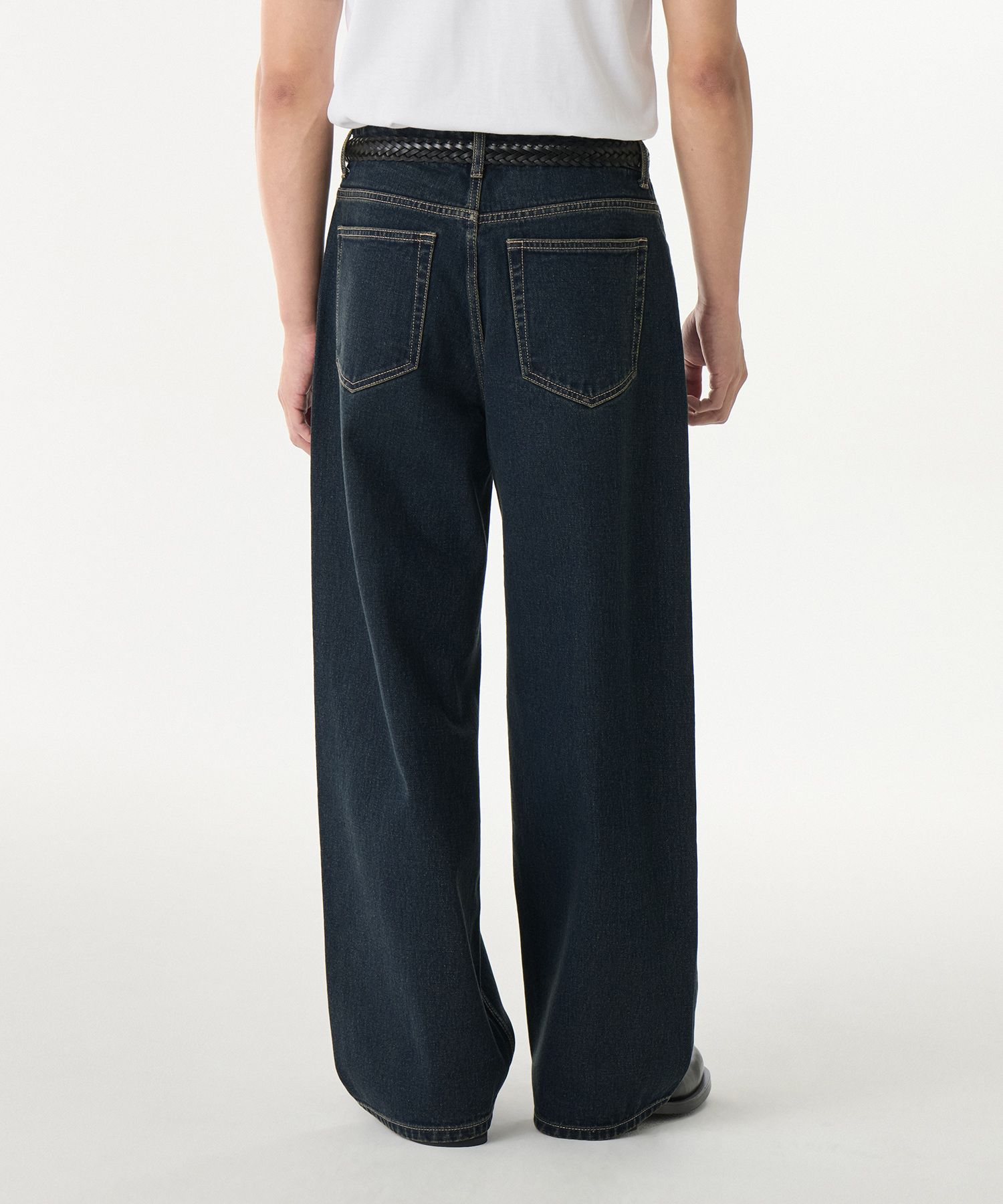 23SS Washed denim super wide pants サイズ44 Washed Black Super