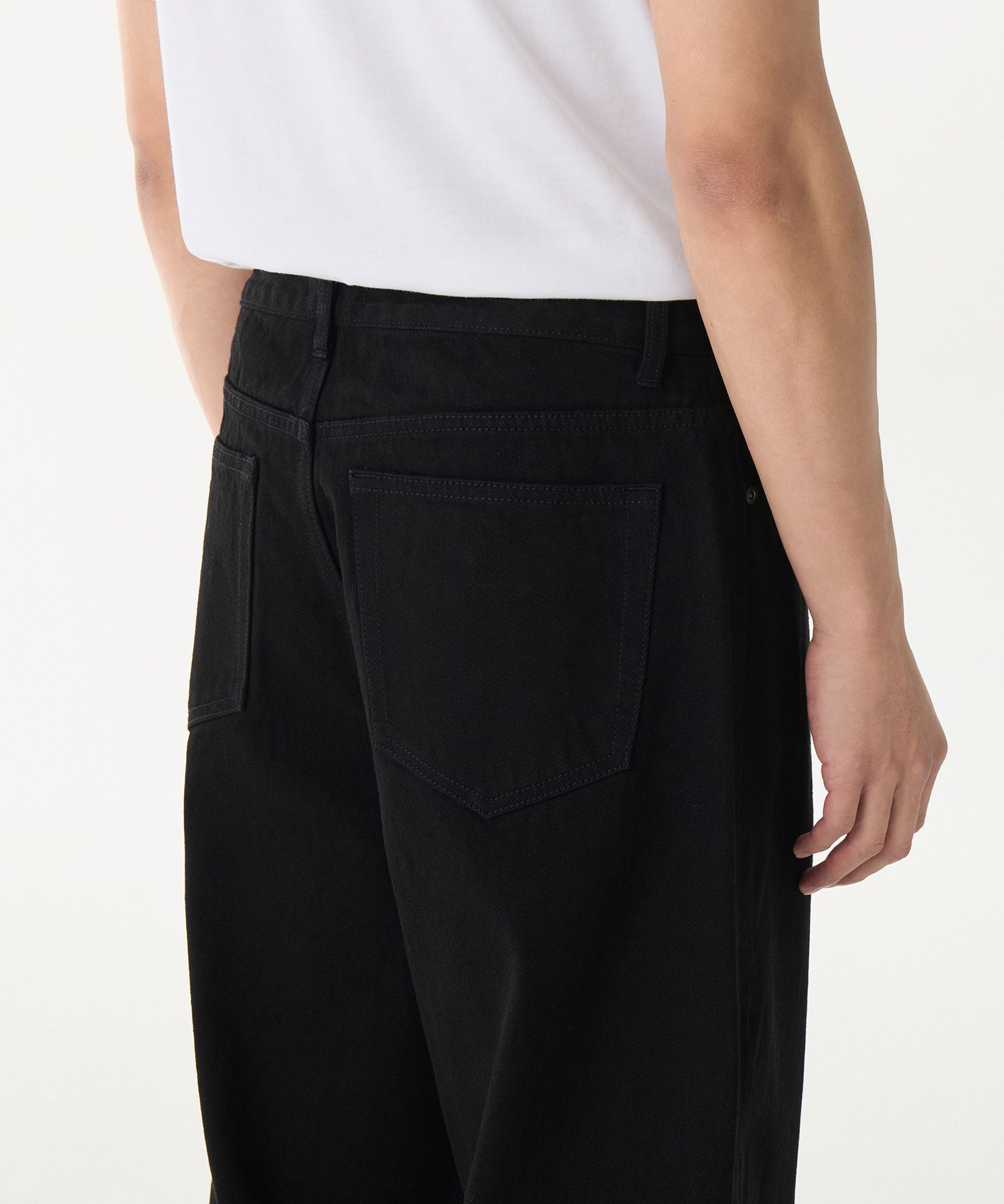 ★MUSINSA STANDARD★ Big wide denim pants black MMDNP520-BK MUSINSA | MUSINSA STANDARD Big Wide Denim Pants [Black]