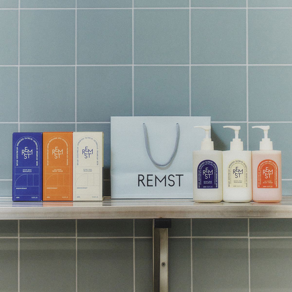 렘스트(REMST) 샴푸 & 트리트먼트 & 바디워시 세트