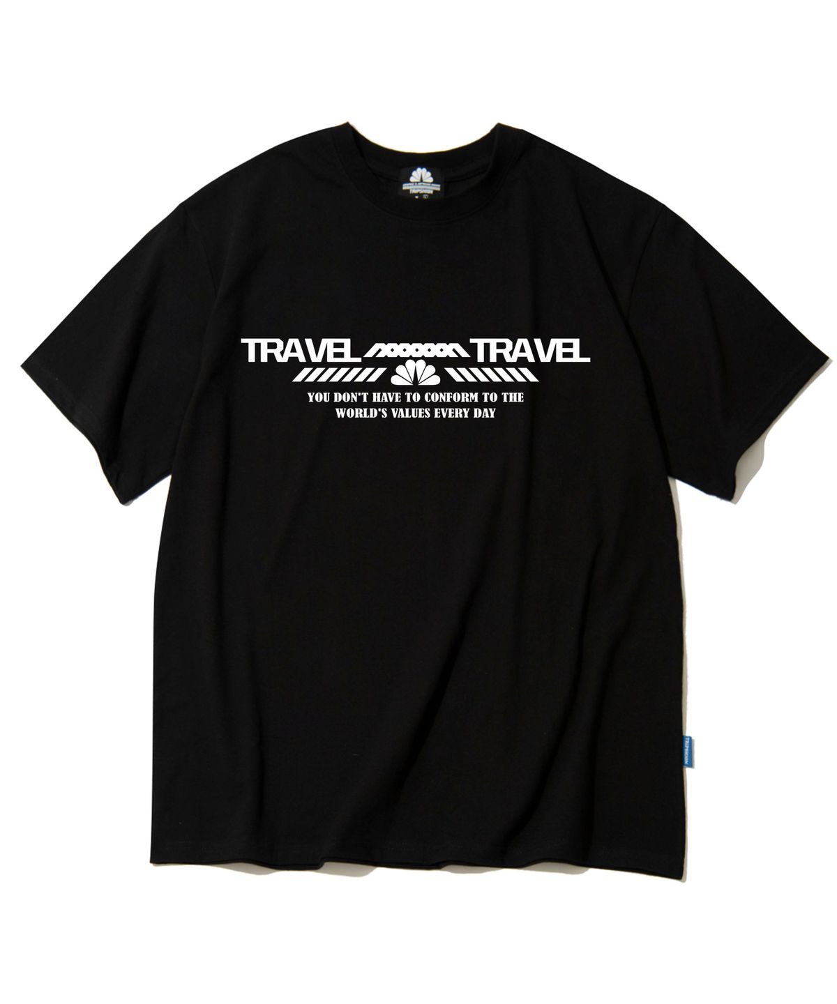 트립션(TRIPSHION) Double Travel 그래픽 티셔츠 - 8 컬러