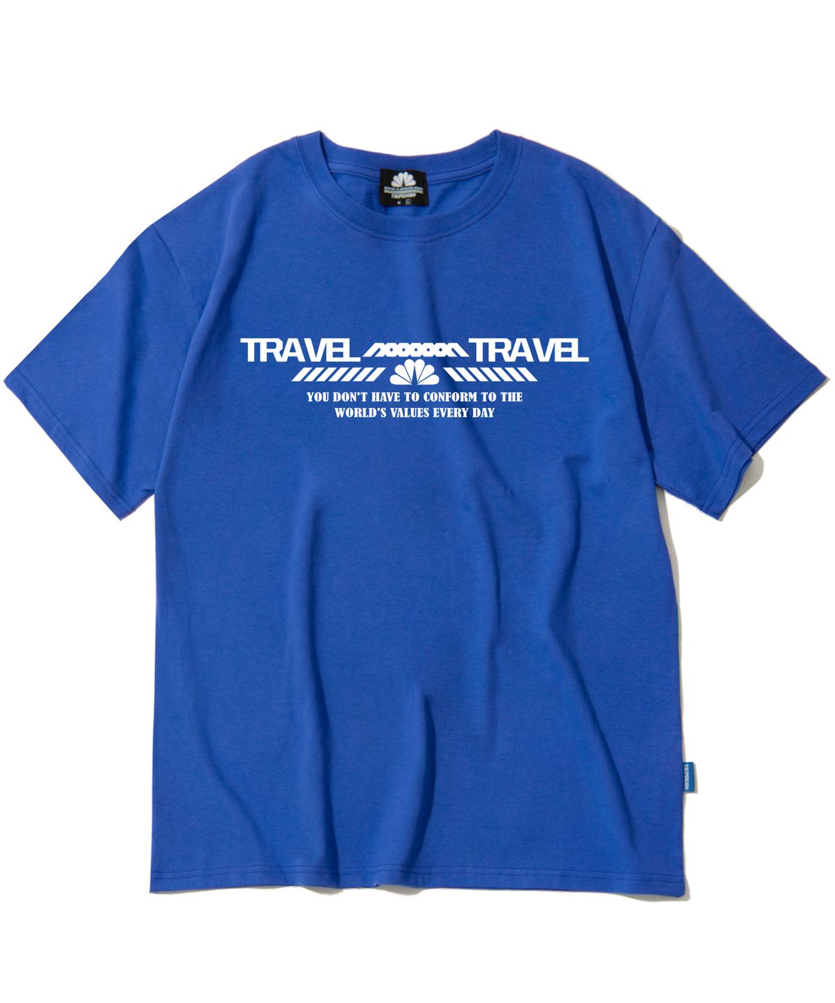 트립션(TRIPSHION) Double Travel 그래픽 티셔츠 - 8 컬러