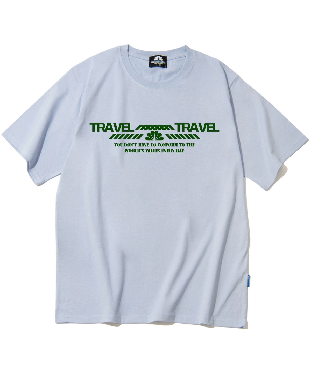 트립션(TRIPSHION) Double Travel 그래픽 티셔츠 - 8 컬러