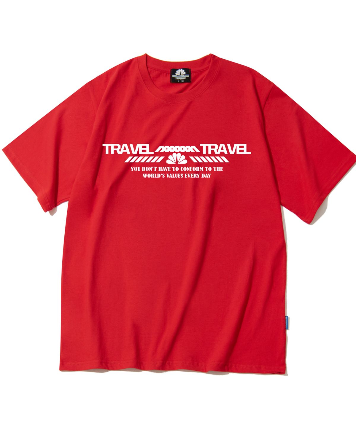 트립션(TRIPSHION) Double Travel 그래픽 티셔츠 - 8 컬러