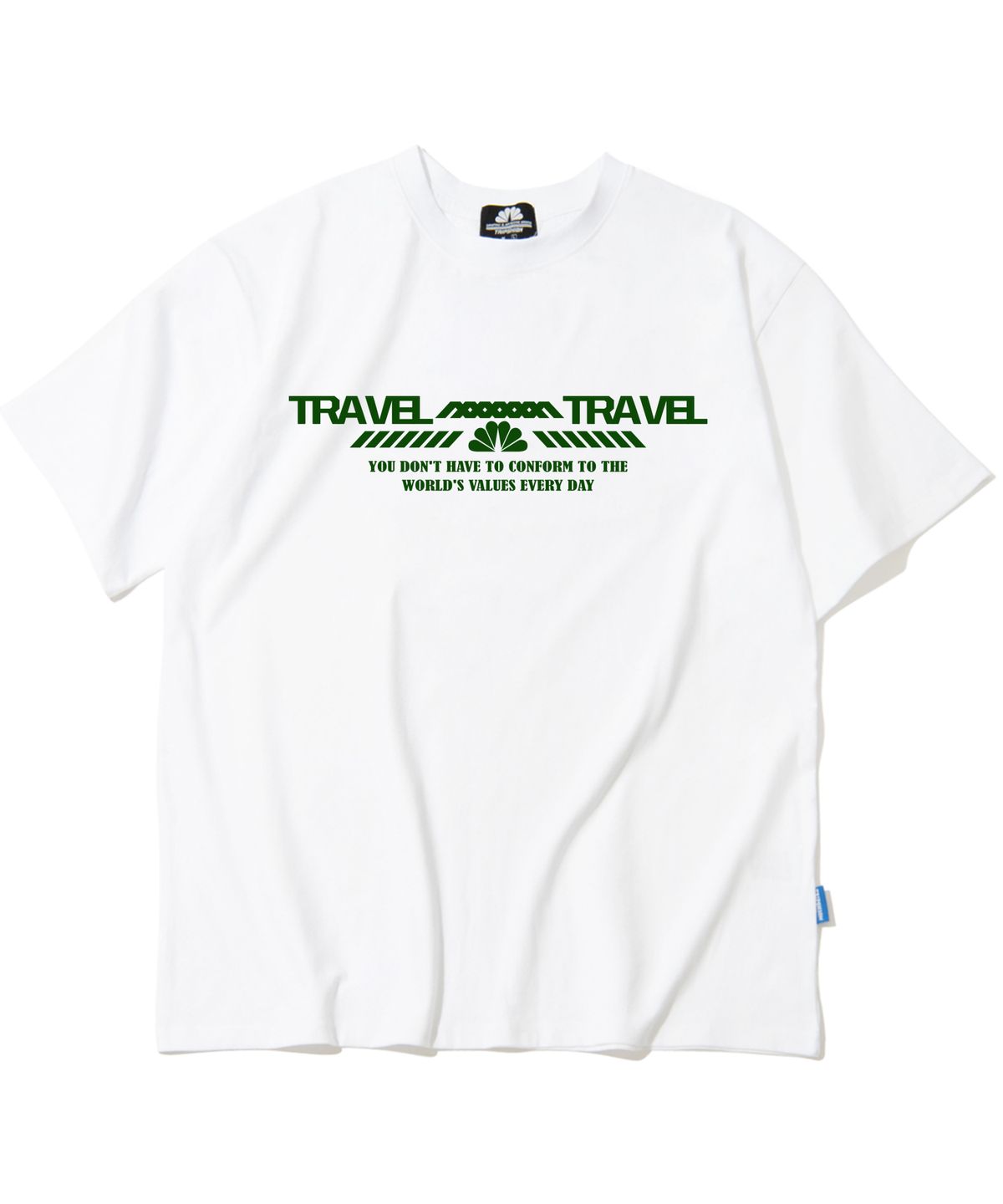 트립션(TRIPSHION) Double Travel 그래픽 티셔츠 - 8 컬러