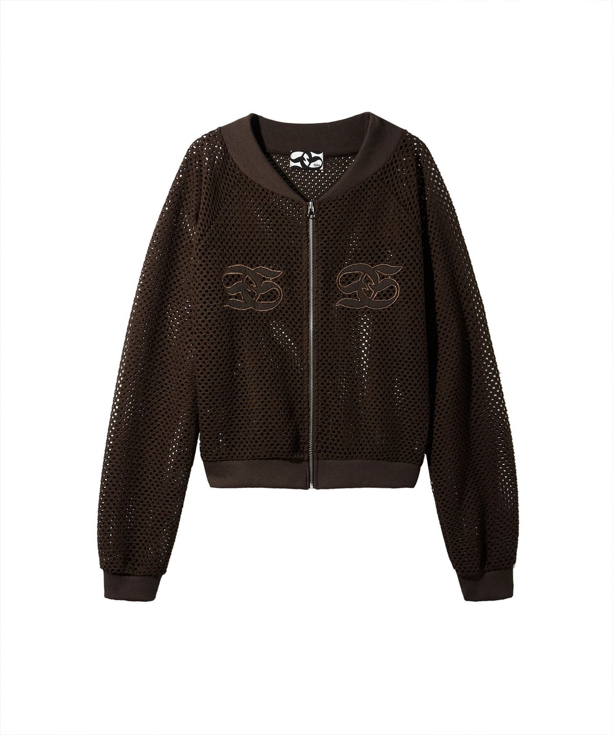 길라아카이브(GILAARCHIVE) SYMBOL MESH JERSEY ZIP-UP_BR