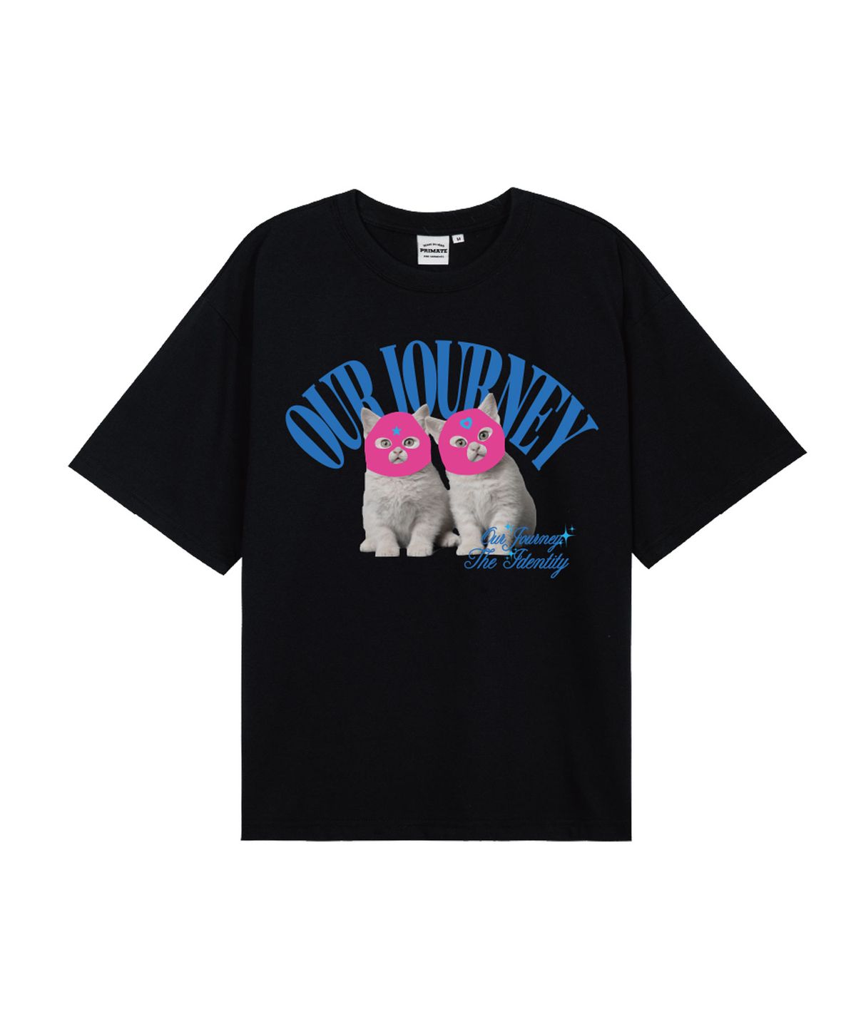 오언더알(OUNDERR) MASK TWIN CAT 20수 오버핏 반팔티셔츠 9COLOR