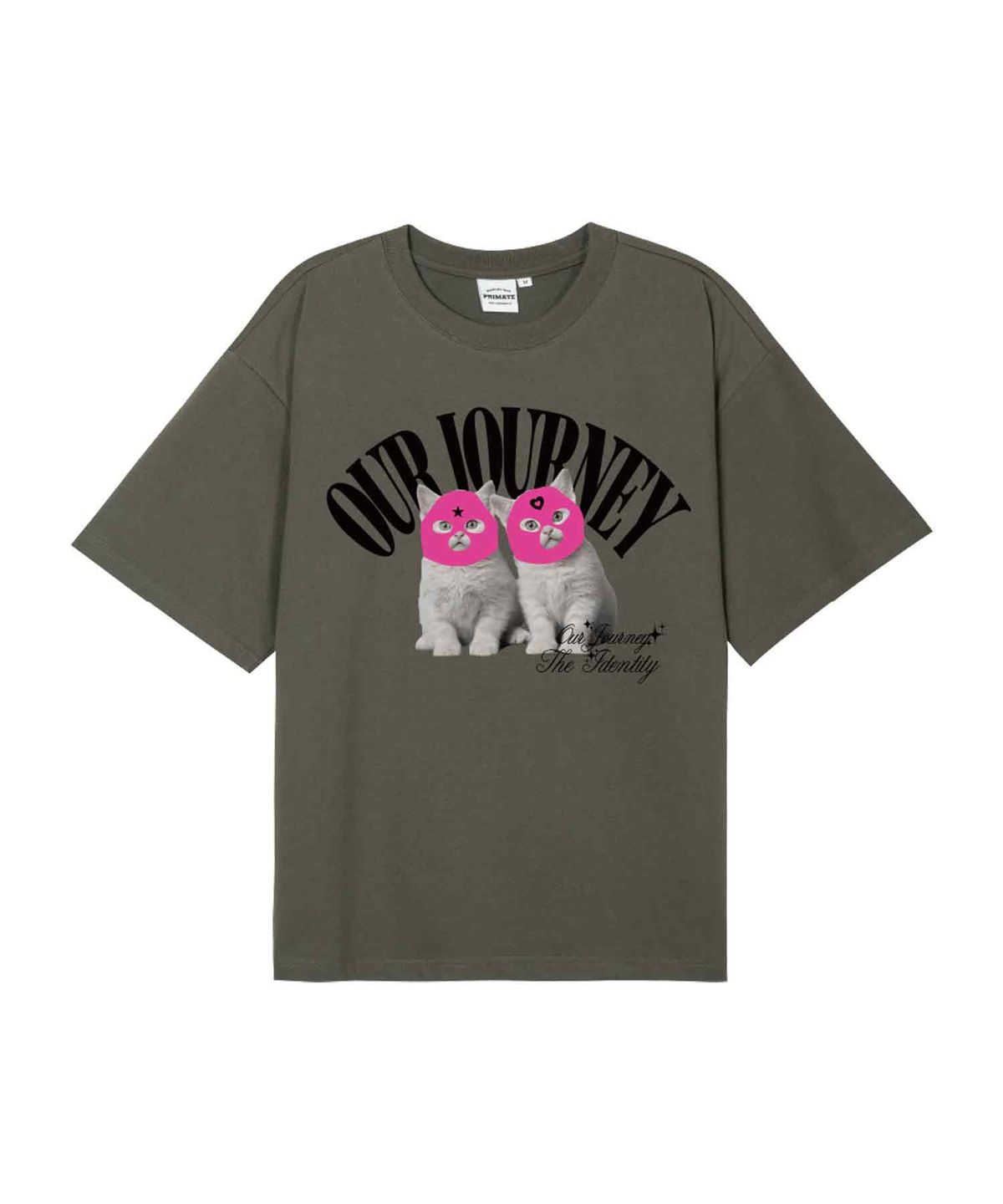 오언더알(OUNDERR) MASK TWIN CAT 20수 오버핏 반팔티셔츠 9COLOR
