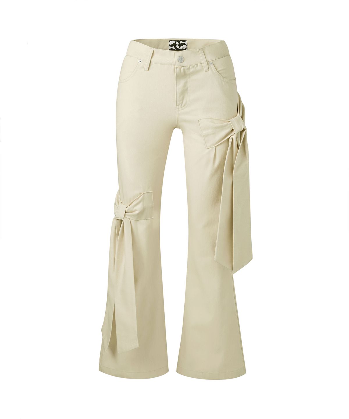 길라아카이브(GILAARCHIVE) RIBBON BOOTSCUT PANTS_BE
