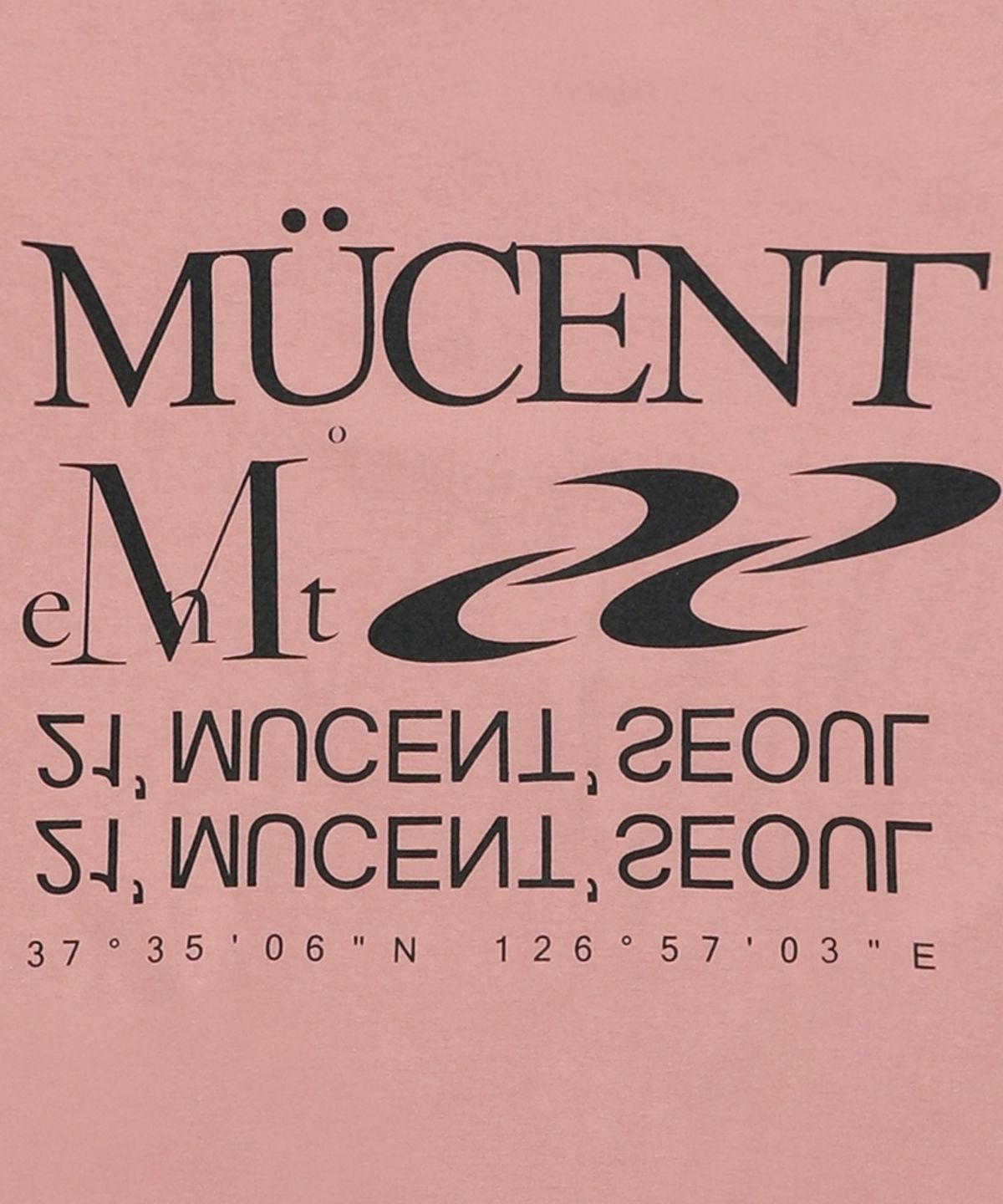 무센트(MUCENT) 에센셜 레터링 반팔 티 (5컬러)