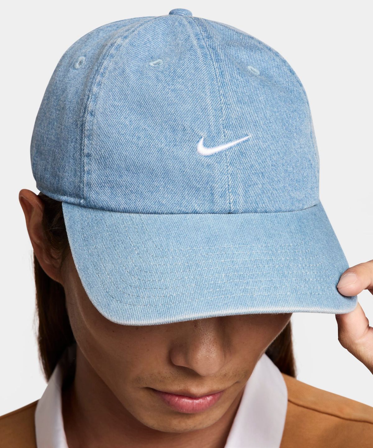 나이키(NIKE) 클럽 언스트럭처 데님 캡 - 에게안 스톰:썬더 블루:화이트 / HF0383-429