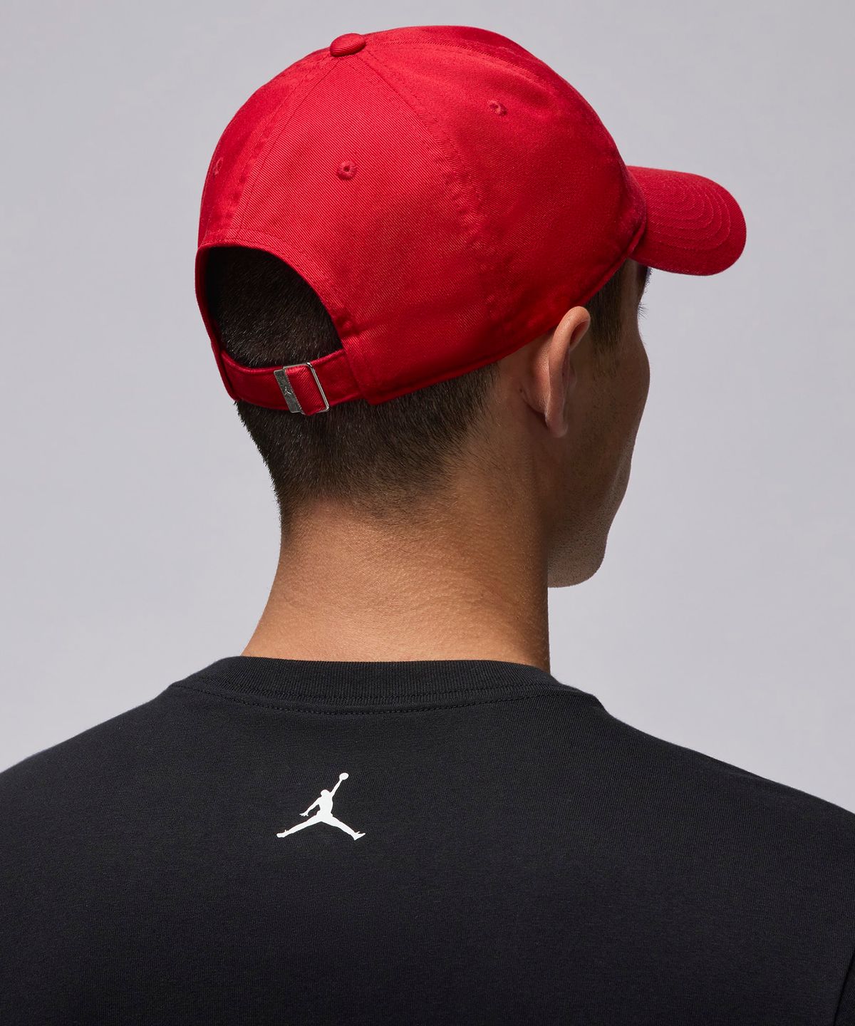 나이키(NIKE) 조던 클럽 언스트럭처 커브 빌 모자 - 짐 레드:블랙 / HQ1963-687