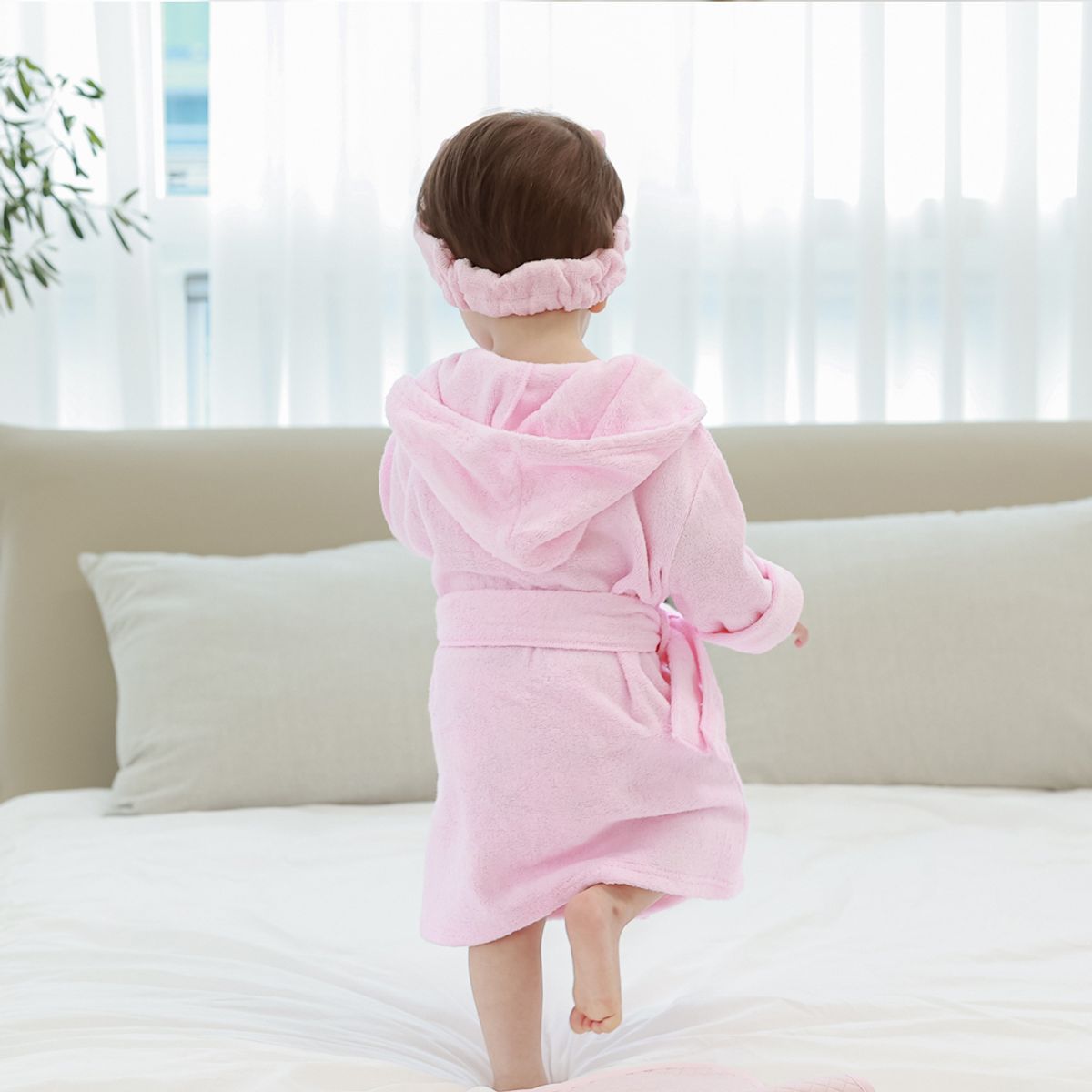 맘스네이처(MOMSNATURE) 밤부 아기 신생아 비치 목욕가운