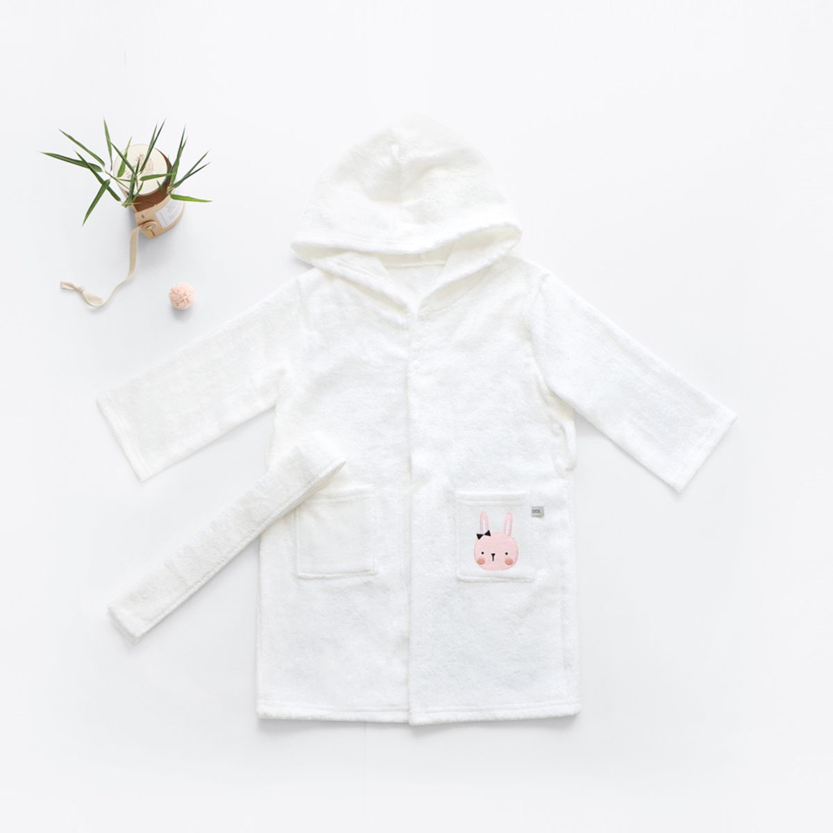 맘스네이처(MOMSNATURE) 밤부 아기 신생아 비치 목욕가운