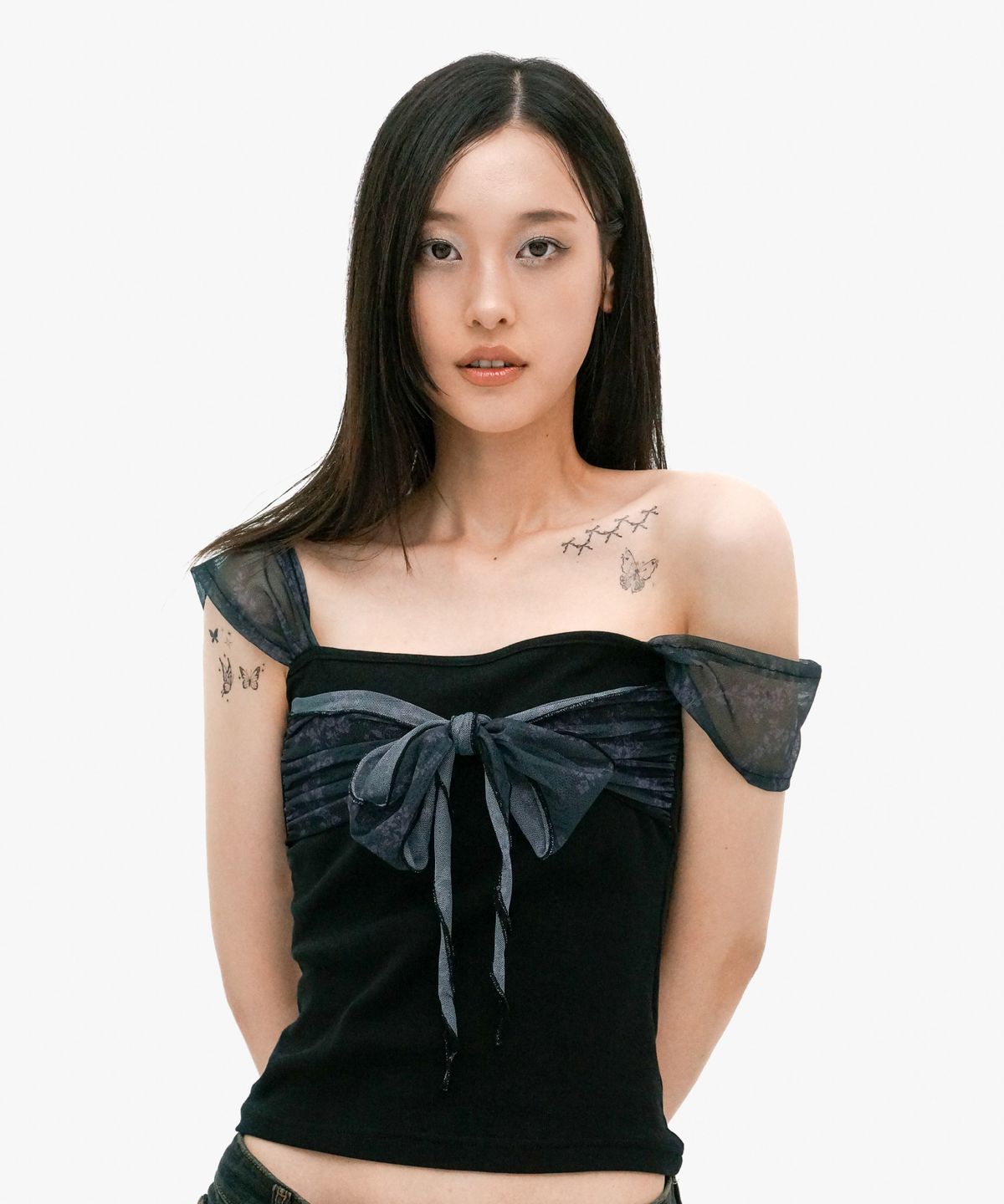 미미몽드(MIMI MONDE) 페어리 베이비 탑(블랙)